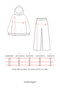 Girl's Printed Oversize Winter Tracksuit Set Boy's Rock Gray - 6
