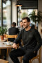 Winter Cotton Men's Tracksuit Pajama Set (Slim Fit - Straight Leg) Black - 5