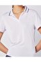 Elegance Polo Wmn Women's White Regular Polo Collar T-Shirt - 3