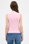 Pink Women's Sleeveless High Neck Bodysuit 8155A - 5