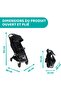 We Stroller - Black, Compact Lightweight Travel System (0-22 kg) - 4