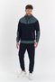 Men's Cotton Hooded Tracksuit Set A.Indigo 5294-İ - 2