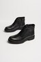 Casual Men's Genuine Leather Black Boots Large Size Boots with Fur Inside Zipper Shoes 081 - 3