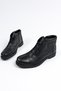 Casual Men's Genuine Leather Black Boots Large Size Boots with Fur Inside Zipper Shoes 081 - 3