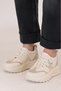 Erica Imported Special Series Genuine Leather Stone Detail Women's Sports Shoes Beige - 2
