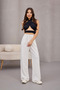 Women's Lycra Loose Wide Leg Palazzo Trousers - 4