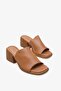 Zense İnna Women's Genuine Leather Heeled Slippers