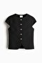 Button-front top