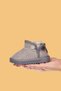 Kodiaq Unisex Children's Baby Boots Orthopedic Non-Slip Sole Fur Inside Suede Winter Snow Boots Gray - 2