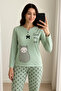 WOMEN'S VISCOSE LONG SLEEVE PAJAMA SET