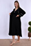 Cotton Maternity Set with Breastfeeding Feature, 4 Pieces Effortt - Black - 5