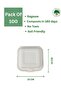 -100 pc of Biodegradable/Eco-Friendly Burger Box | Compostable Clamshell Takeaway Container - 3