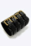 Leather Bracelet,Handcrafted,Four Straps Black Men's Bracelet - 3
