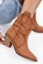 Women's Vega Tan Suede Cowboy Boots - 5