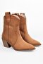 Women's Vega Tan Suede Cowboy Boots - 2
