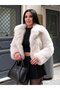 Stone Shawl Collar Fur Coat – Plush Appearance, Soft Texture, Stylish and Warm Winter Coat 7585 - 3
