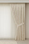 Beige Istanbul Fund, Pattern New Season 1 / 3 Pleated Non-Wrinkle, Special Collection (Single Wing) Tulle, Curtain, - 2