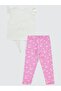 Daisy Printed Set for 2-5 Years Old - Pink - 3