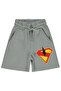 Superman Logo Capri for 2-5 Years - Gray - 2