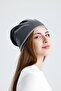 Silkworm Life %100 Pure Silk Lined Beret Hair-Friendly Handmade Natural Bursa Silk Stylish Women's Beret - Gray - 7