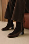 , Women's Genuine Leather Boots 1531030Z2596 Brown - 2