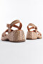 Genuine Leather and Cross-Strapped Straw Sole Comfort Women's Sandals - 2
