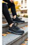 Men's Waterproof Orthopedic Outdoor Shoes - Black Orange - 5