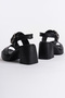 Platform Double-Strapped Metal Buckle Women's Sandals - 2