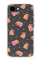 iPhone 17E Compatible Cute Capybara Patterned Transparent Phone Case