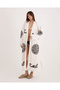 Muslin Kimono 100% Cotton Leopard Printed Patterned Bathrobe Kaftan Dressing Gown - 9