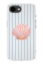 iPhone 17E Compatible Sea Shell Patterned Transparent Phone Case