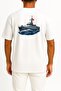 Oversized Tcg Kumkale P1203 Tuzla Class Unisex T-Shirt with Pocket and Back Design - 2
