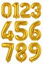 Foil Balloon Gold Number 40 Inch 100 cm Helium Gas Compatible - 2