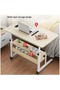 Multi-Tier Laptop Desk with Smooth and Lockable Wheels for Multi-Purpose White Walnut - 2