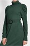 Shoulder Garned Throat Dress 40362 - 4