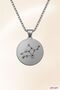 Virgo Flower Constellation Necklace |   Stainless Steel Silver Color Gift Boxed - 3
