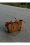 Suede Tan Polen Hand and Shoulder Bag - 3