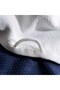 Elvin 2-Piece Drying Towel 100% Organic Cotton Special Weaving Navy Blue-Cream 40X60 cm - 3
