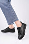 Genuine Leather Women's Black Anatomical Leather Casual Shoes Dp79-8605