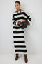 STRIPED KNITWEAR DRESS - 4