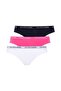 BASE. Polo Assn. Women's Navy Blue - Fuchsia - White 3 Piece Slip