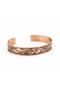 Laser Motif, Protection Prayer Copper Bracelet, U6154 - 2