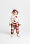 Tie Penguin Badi, Trousers, Hat Combed Cotton Set MNK0587 RED - 6