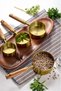 Set of 4 Gold Stainless Steel Measuring Cups with Wooden Handles - 5