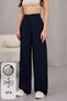 Women's High Waist Wide Leg Wide Leg Elastic Waist Palazzo Pants