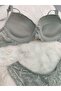 Lace and Bow Detailed Padded Underwire Bra Panty Set - Lingerie Set - 6