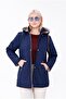 Hooded Transitional Coat - Large Size Cotton Plaid Pack of Quilted Coats - 5