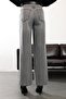Gray Lyocell Straight Cut Jeans - 4