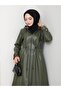 Women's Hooded Zippered Leather Black Hood - 4