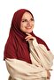Claret Red Practical Ready-made Interlocking Hijab Scarf Sandy Fabric Plain 1600_16